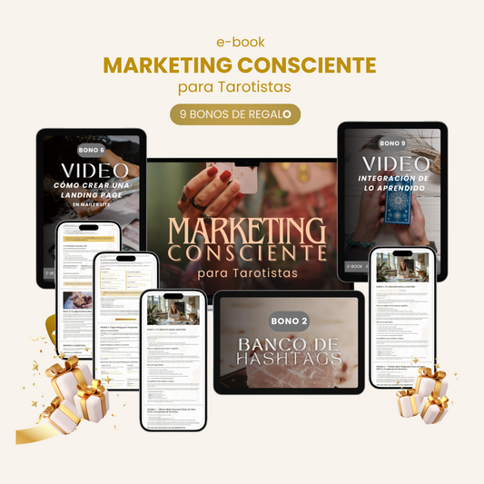 🔮 Marketing Consciente para Tarotistas +📜 5 BONOS en PDF + 📽️ 4 BONOS en VIDEO